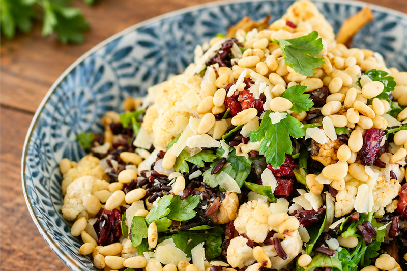 healthy cauliflower and mushroom recipe